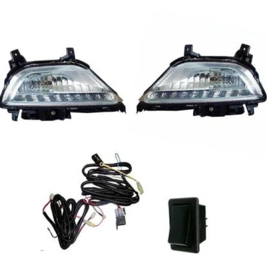 Buy Hyundai Elite i20 Old Front LED DRL Lights With Fog Light